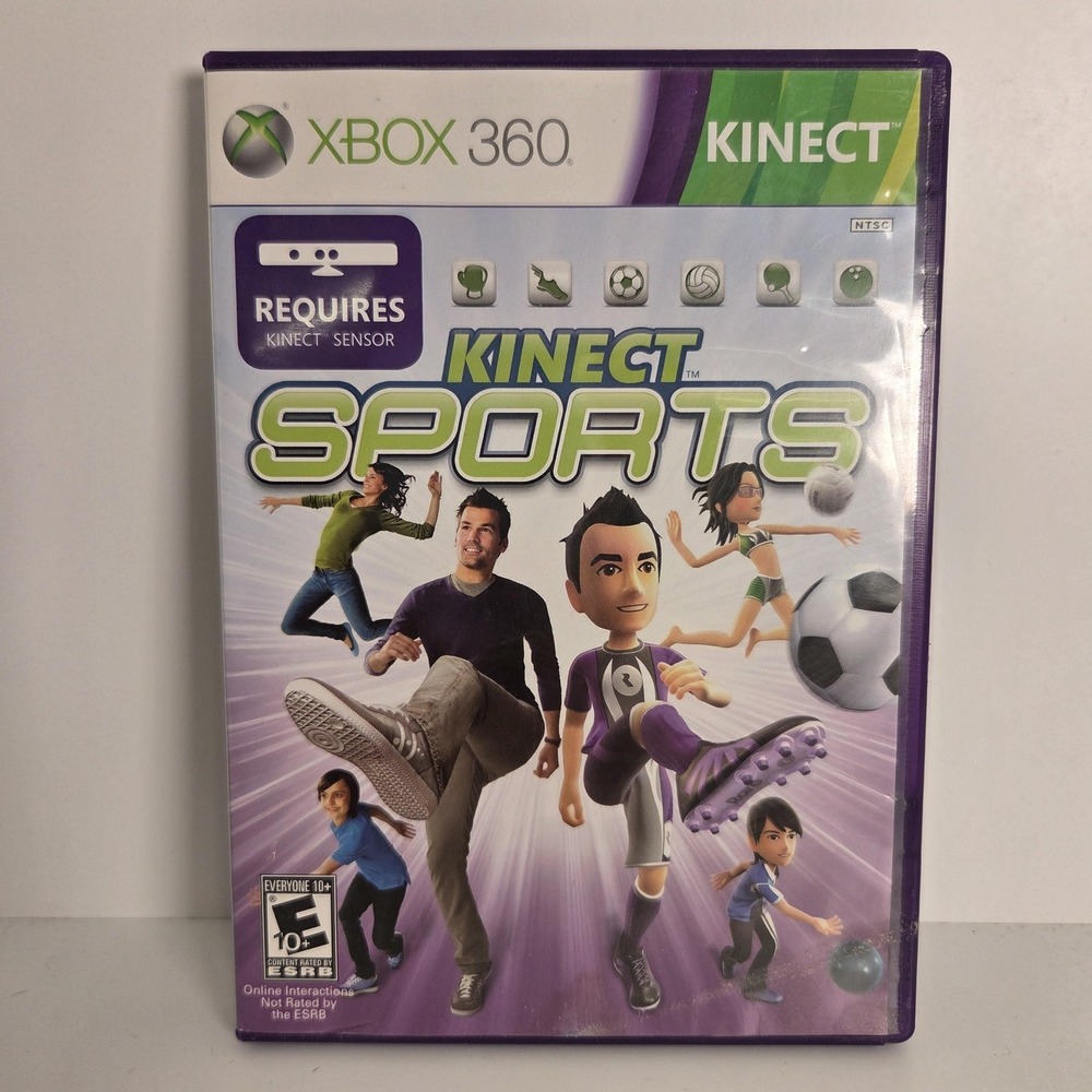 Kinect Sports Microsoft Xbox 360 Game CIB E10+ Kinect Required NTSC-U/C‎ 2010